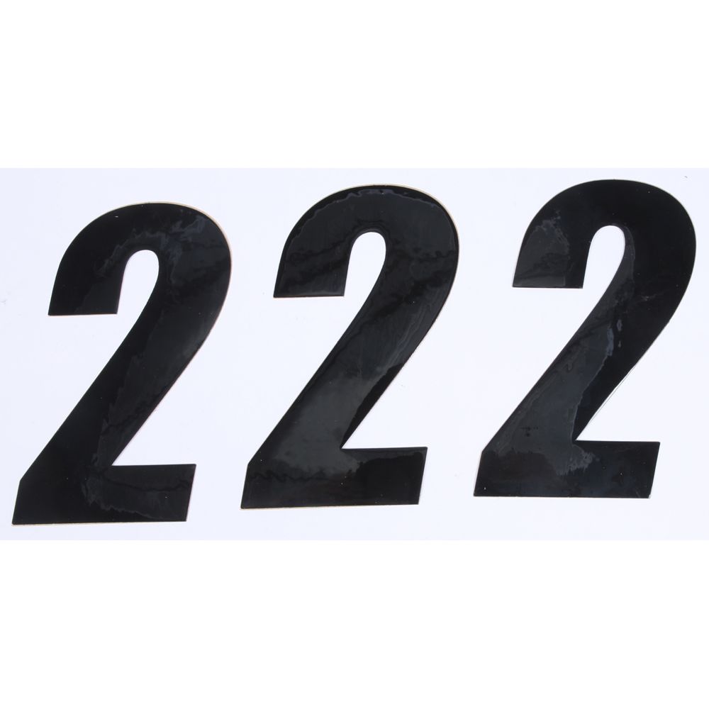 Number 2 Black 6" 3/Pk