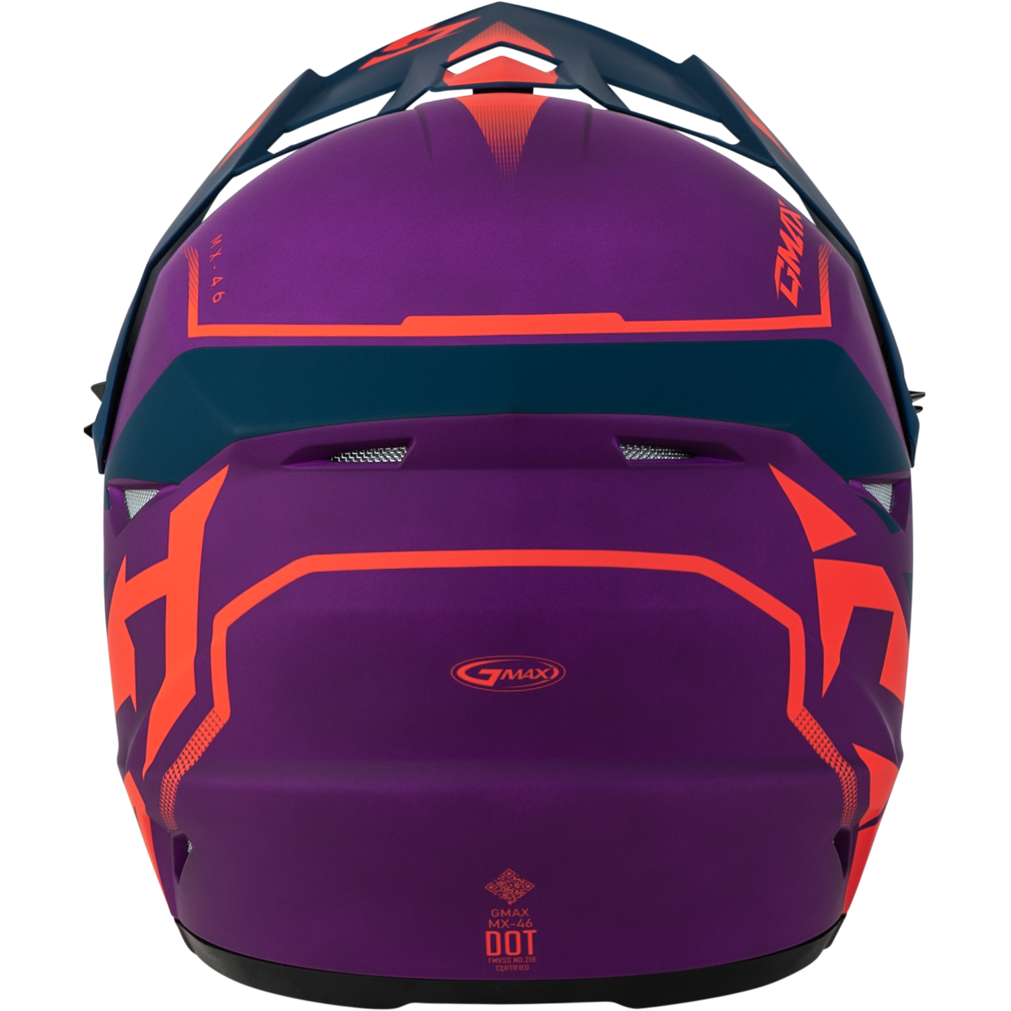 Mx 46 Compound Helmet Matte Purple/Coral/Blue Lg