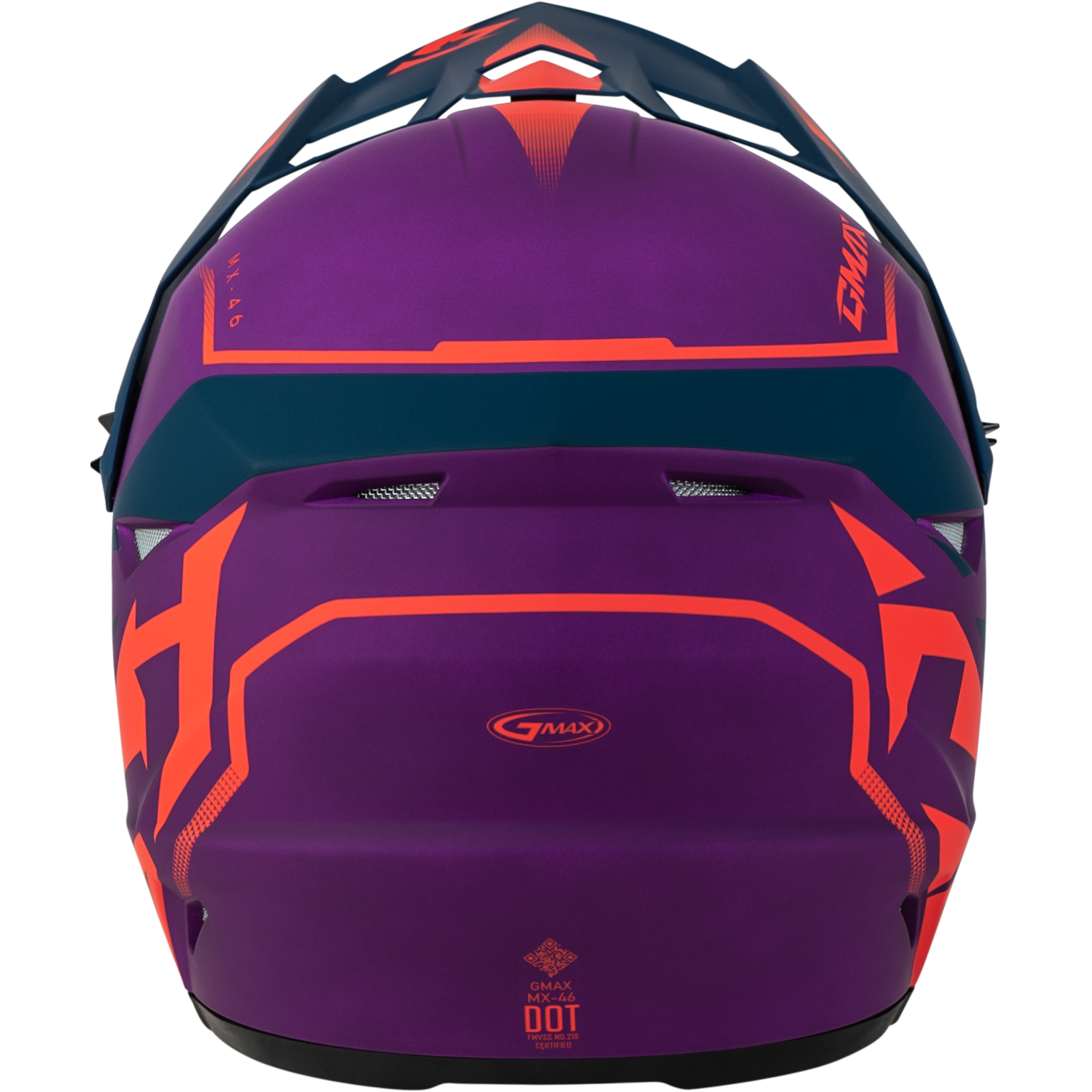 Mx 46 Compound Helmet Matte Purple/Coral/Blue Xs