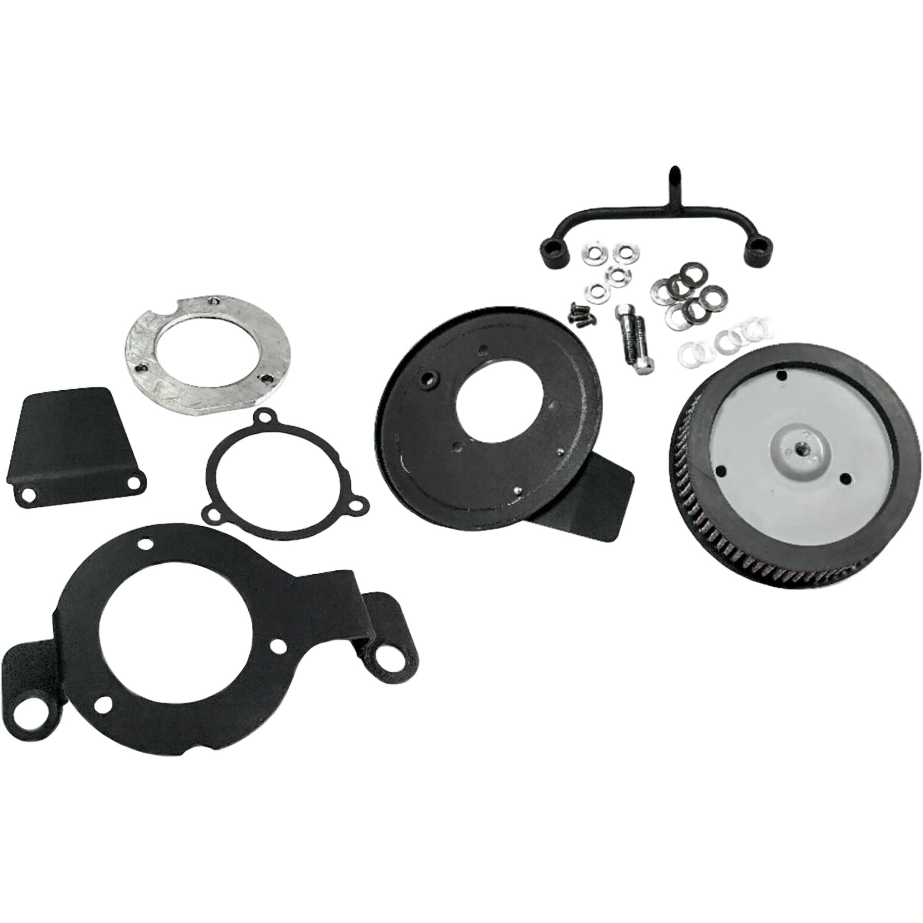 M8 Round Hi Perform Satin Black A/C And Breather Kit