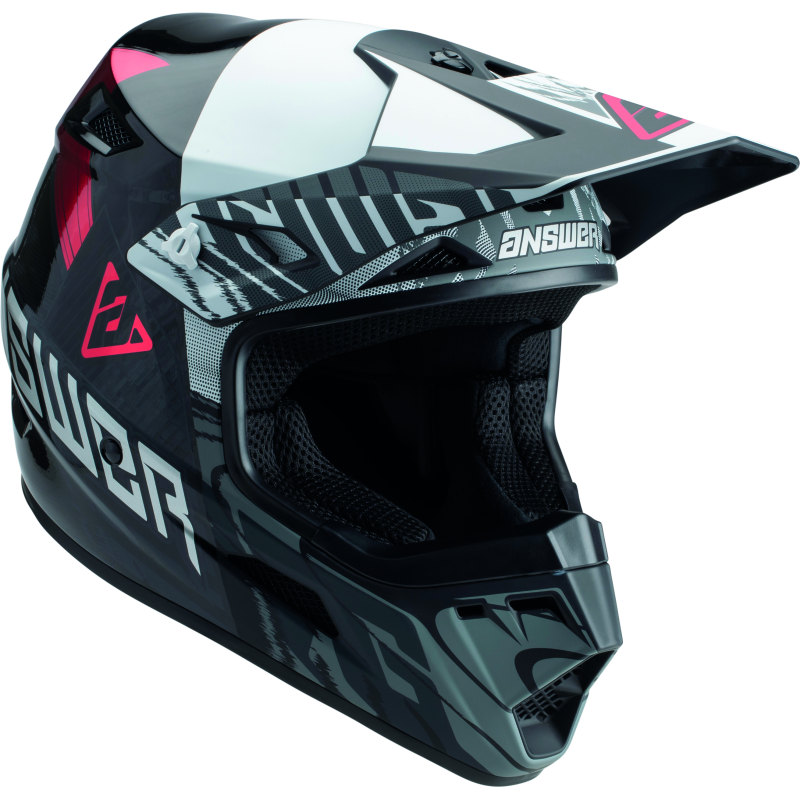 Answer AR3 Ronin Helmet Black/White/Crimson - Small