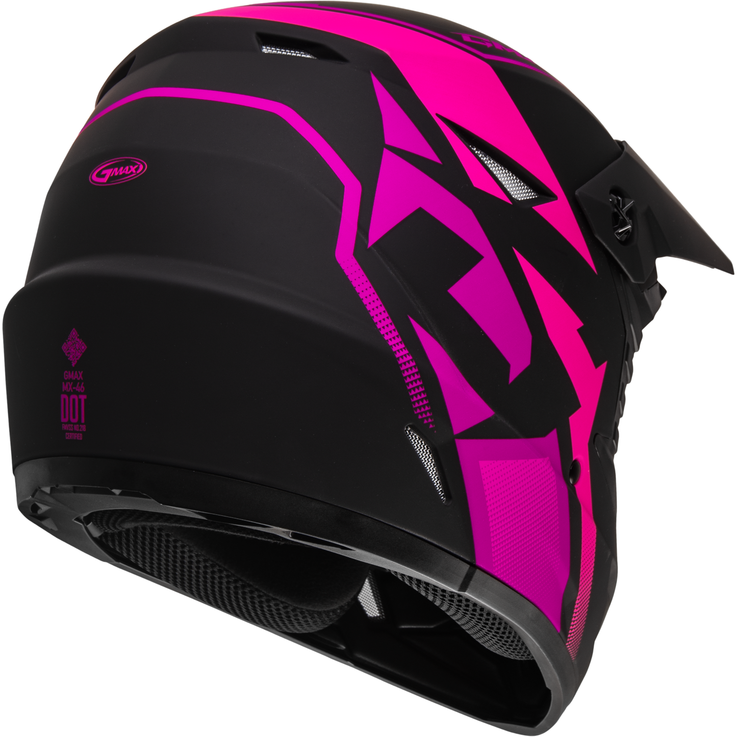 Mx 46 Compound Helmet Matte Black/Pink 2x
