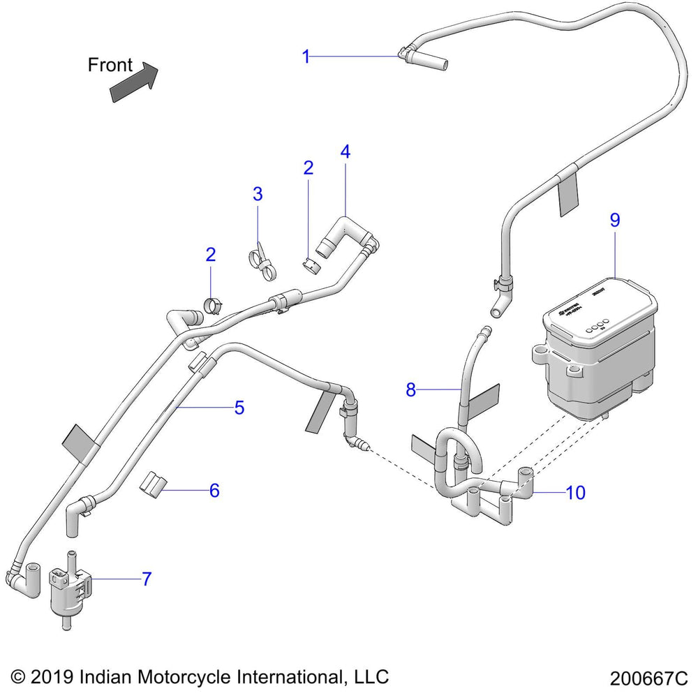 
                      
                        Indian Motorcycle LINE-VENT,TANK,EVAP, Genuine OEM Part 5455556, Qty 1
                      
                    