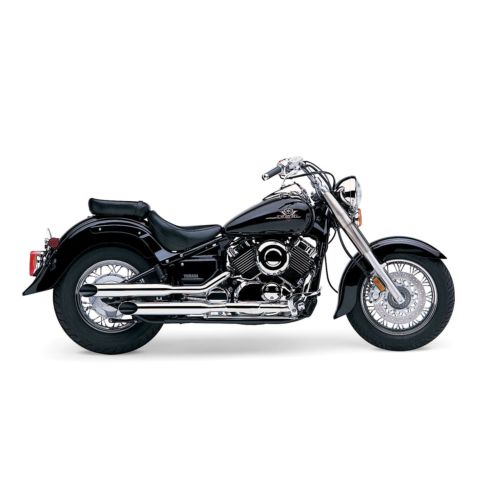 Blvd Slashcut Slip On Chrome Yam V Star 650