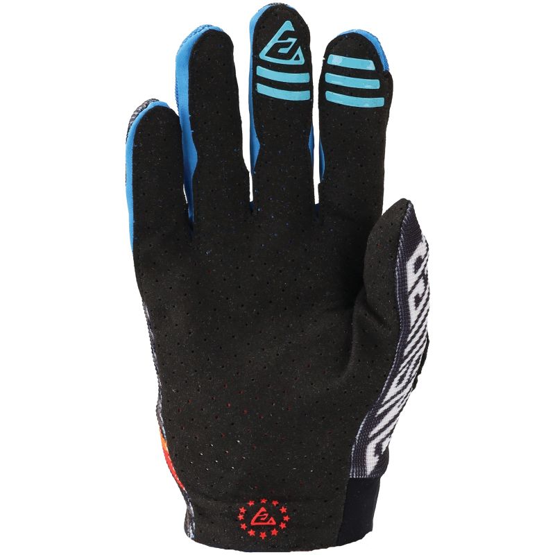 Answer 25 Aerlite Drip Gloves Black/White/Rainbow Youth - Large