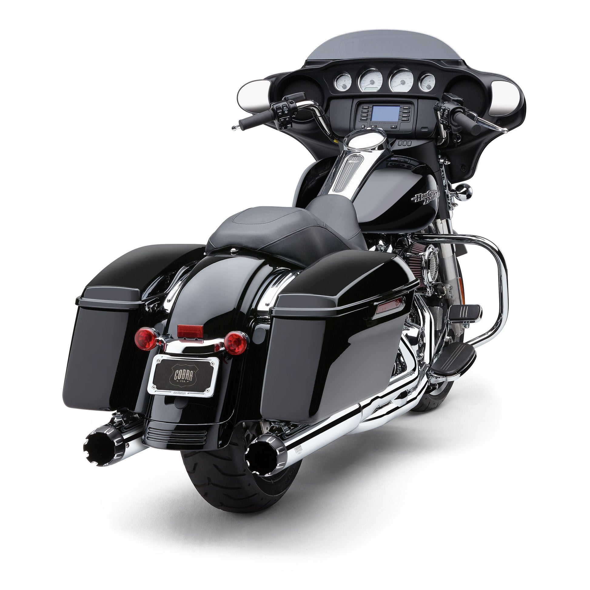 4" Dual Cut Tip Slip On Chrome Flh/Flt 95 16