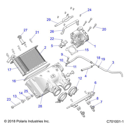 Polaris RZR Manifold Weld, Genuine OEM Part 3023522, Qty 1