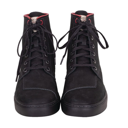 Indian Motorcycle Men's Leather Bryant Sneaker, Black - 10