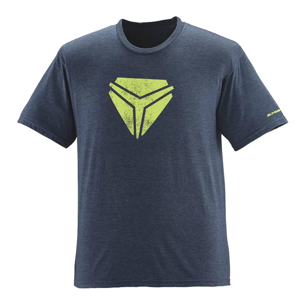Polaris Slingshot Men�s Short-Sleeve Vintage Graphic T-Shirt with Slingshot Shield - XL Navy/Lime