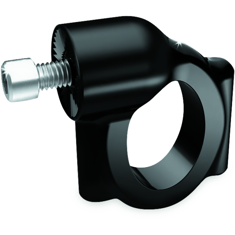 Kuryakyn Side Mount License Plate Holder Clamp 86-17 Softails Gloss Black