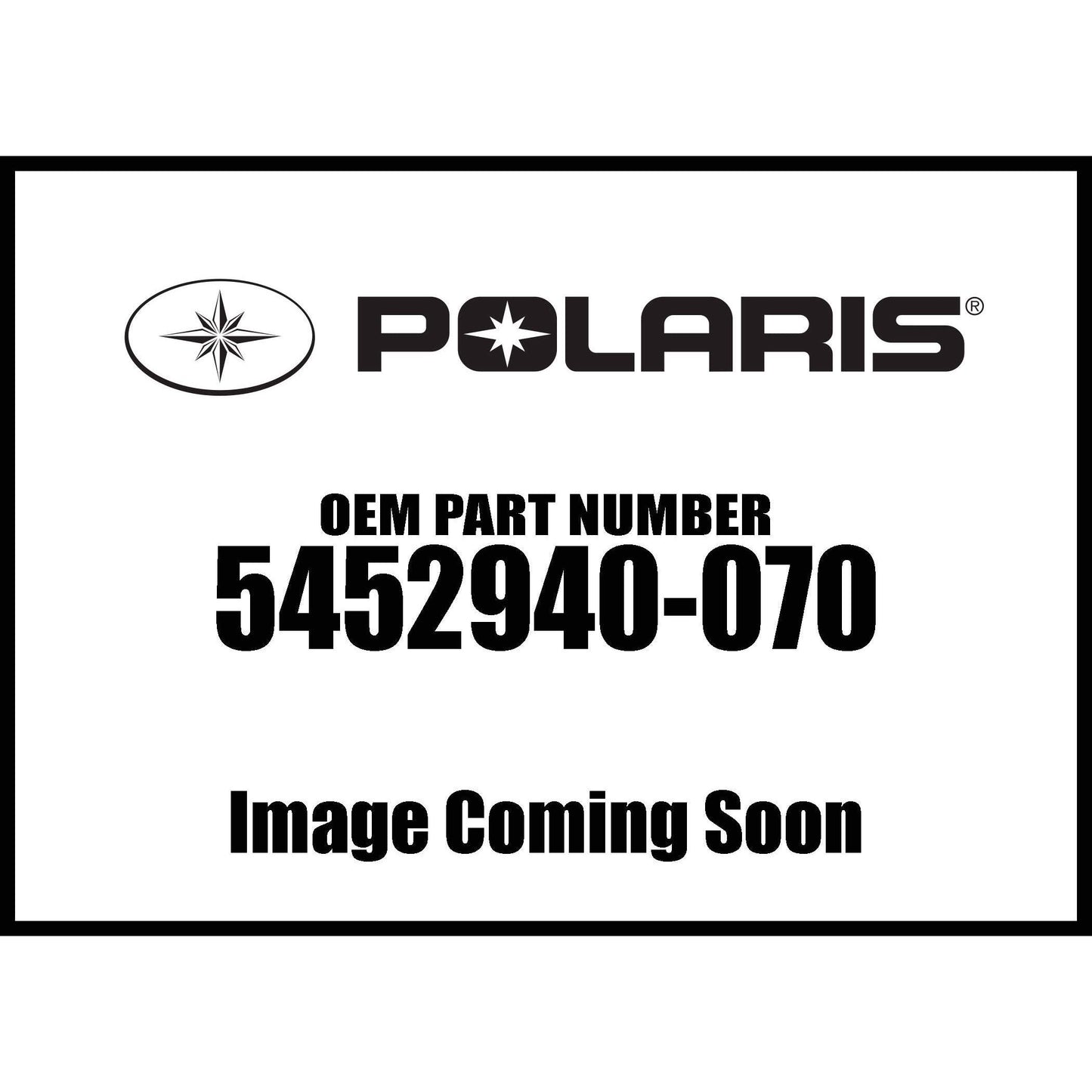 Polaris ATV Flare, Front, Left, Gloss Black, Genuine OEM Part 5452940-070, Qty 1