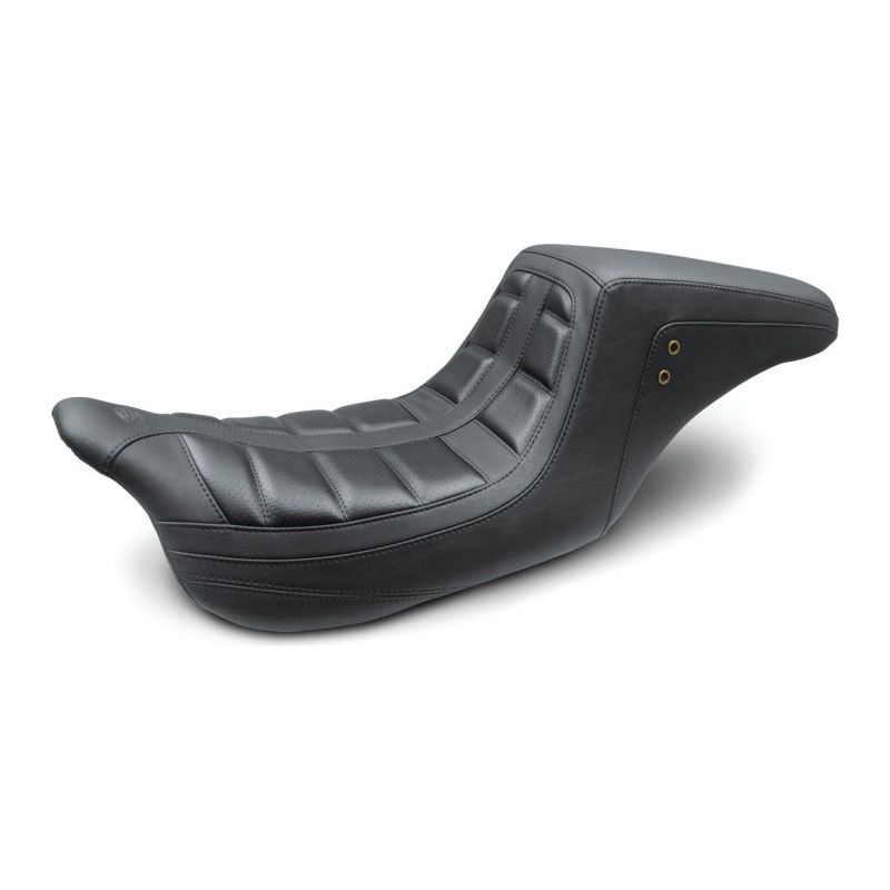 Mustang 08-21 Harley Electra Glide,Rd Glide,Rd King, Str Glide Squareback 1PC Seat - Black