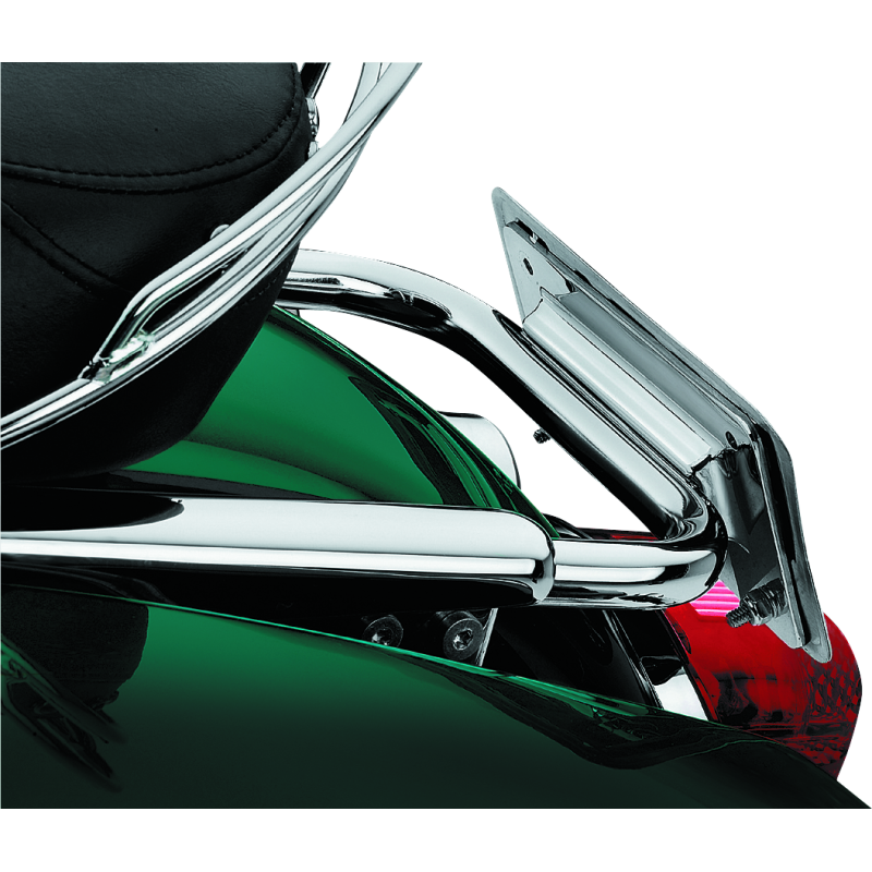 Kuryakyn Laydown License Plate Holder 97-08 Touring Chrome