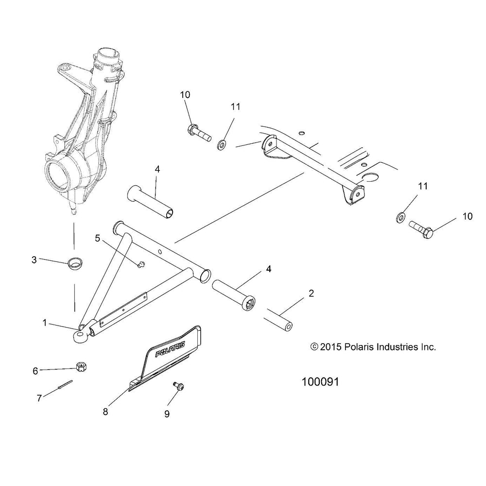 
                      
                        Polaris ATV A Frame Weld, Flared, Left, Matte Black, Genuine OEM Part 1542161-458, Qty 1
                      
                    