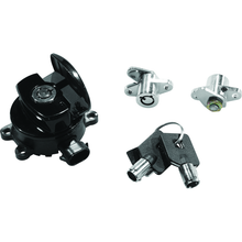 Bikers Choice 14-21 Road King Black Ignition Switch & Saddlebag Lock Kit