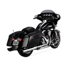 Vance & Hines HD Dresser 17-22 Twin Slash Round Chrome Slip-On Exhaust