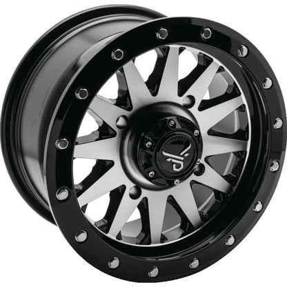 QuadBoss Wagon 14X7 4+3 4/156 Black Machined