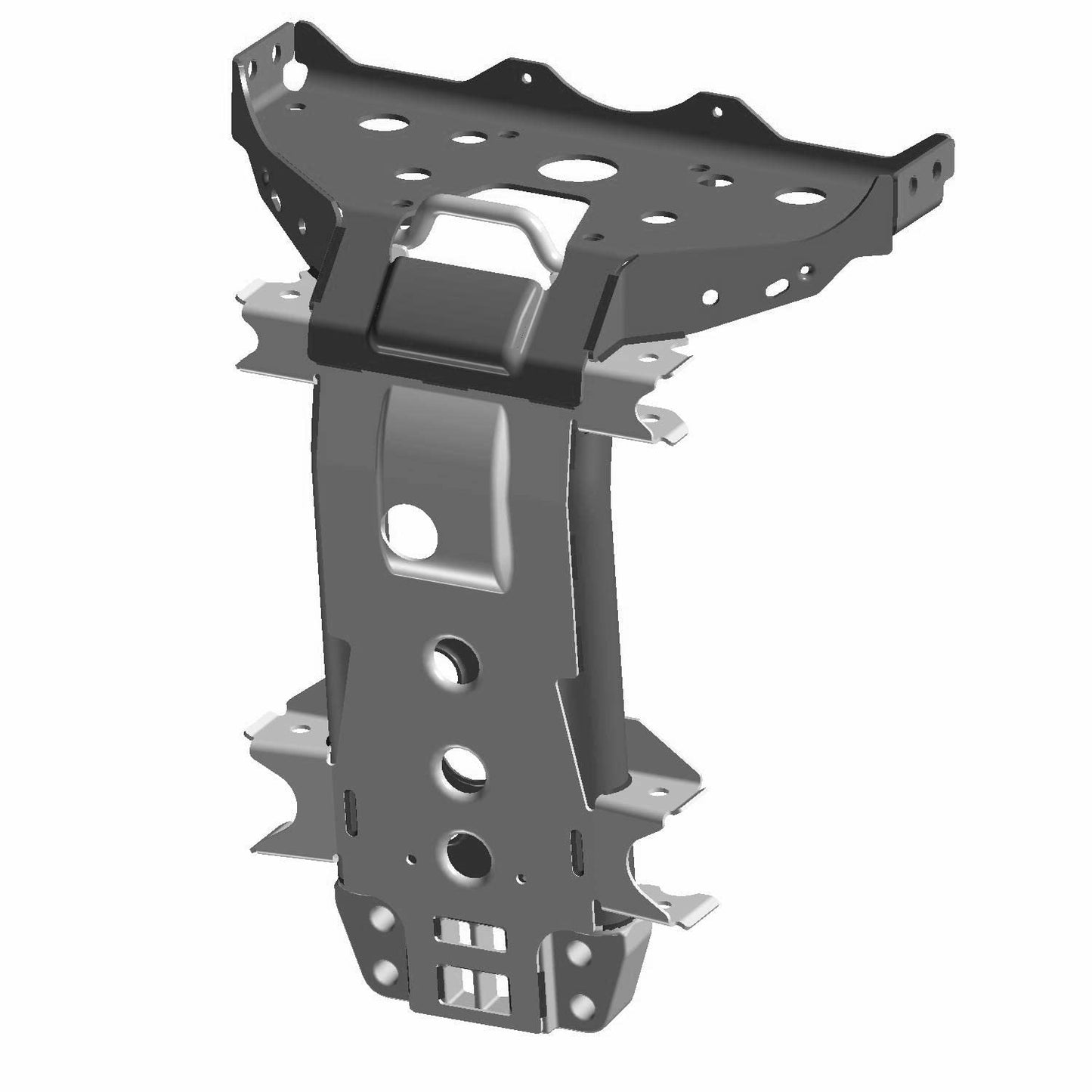 Polaris RZR Frame Weld, Front, Lower, Black, Genuine OEM Part 1025204-458, Qty 1