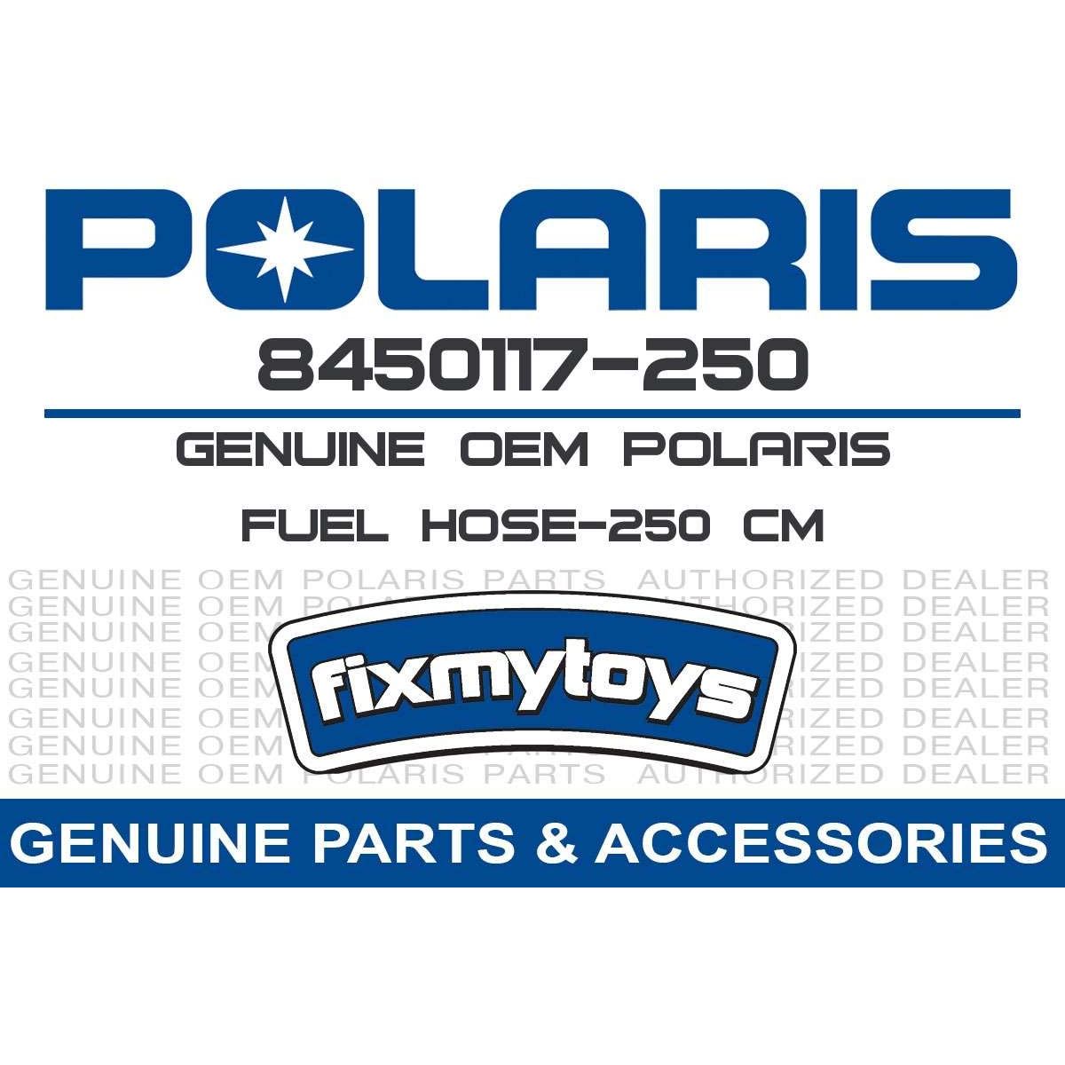 Polaris Ranger Fuel Hose, 250 cm, Genuine OEM Part 8450117-250, Qty 1