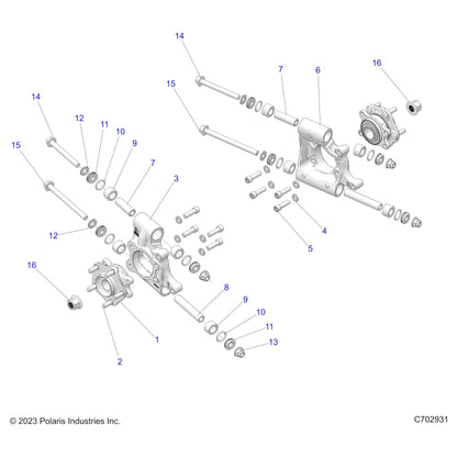 Polaris RZR Washer, 22 x 13 x 3, Genuine OEM Part 7557160, Qty 1