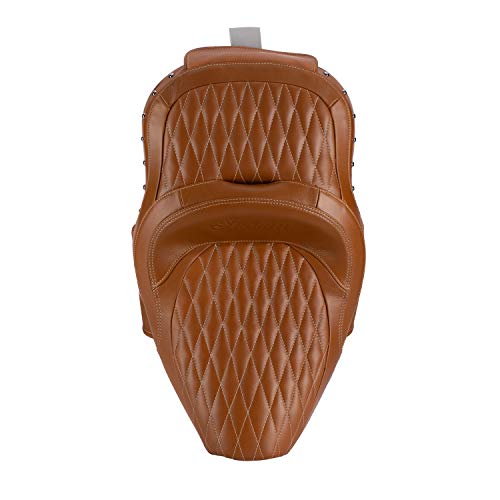 Indian Motorcycle Genuine Leather Extended Reach Heated Touring Seat - 2882423-06