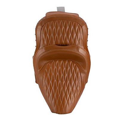 Indian Motorcycle Genuine Leather Extended Reach Heated Touring Seat - 2882423-06