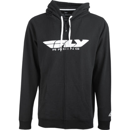 Fly Corporate Zip Up Hoodie Black Sm