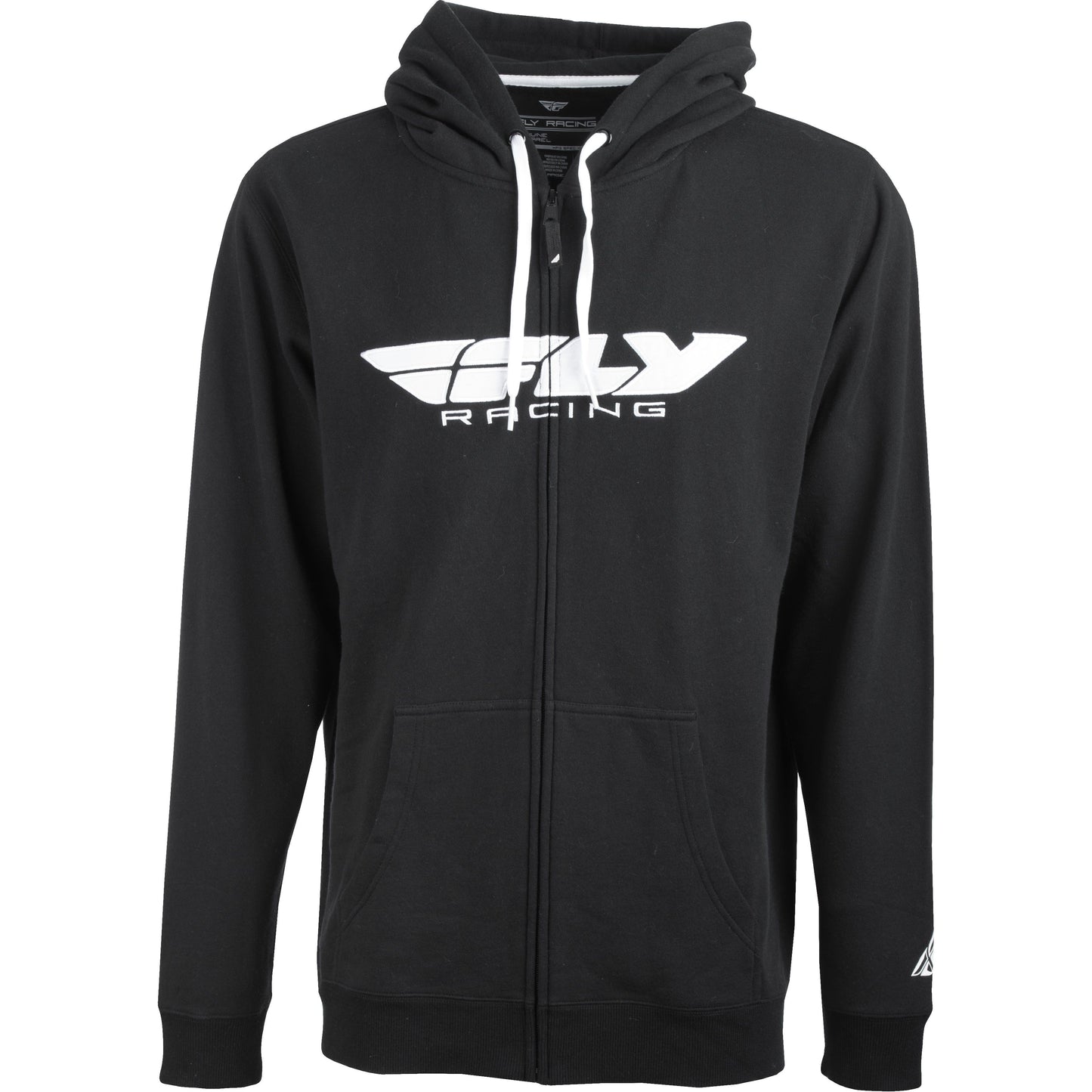 Fly Corporate Zip Up Hoodie Black Lg