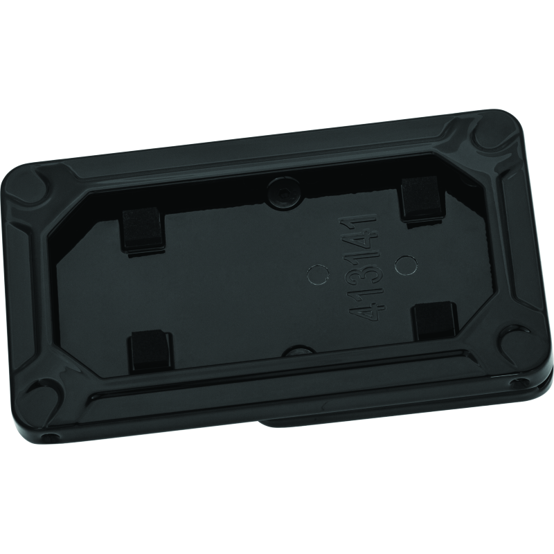 Kuryakyn Nova Side Mount License Plate Frame Gloss Black
