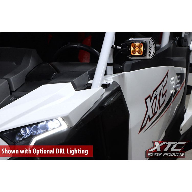 Auto Turn Signal Kit W/ Billet Lever And Front Drl Lights Pol