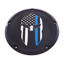 7   M8 Flt/Flh Derby Cover Sparta Blue Line Black