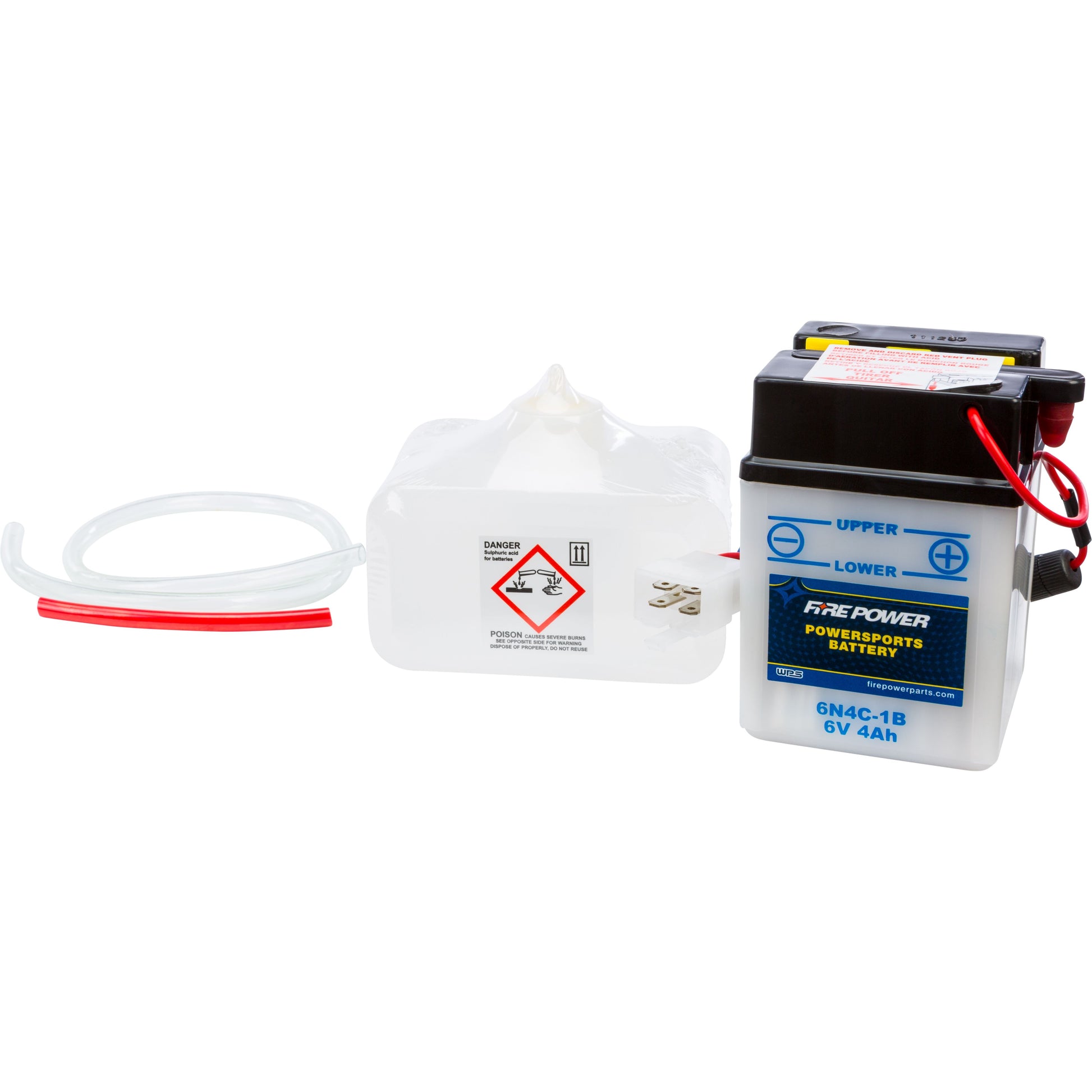 Battery W/Acid 6n4c 1b 6v