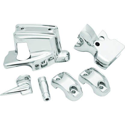 Kuryakyn Handlebar Control Dress Up Kit Chrome