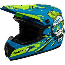 Youth Mx 46y Unstable Helmet Matte Blue/Green Ys