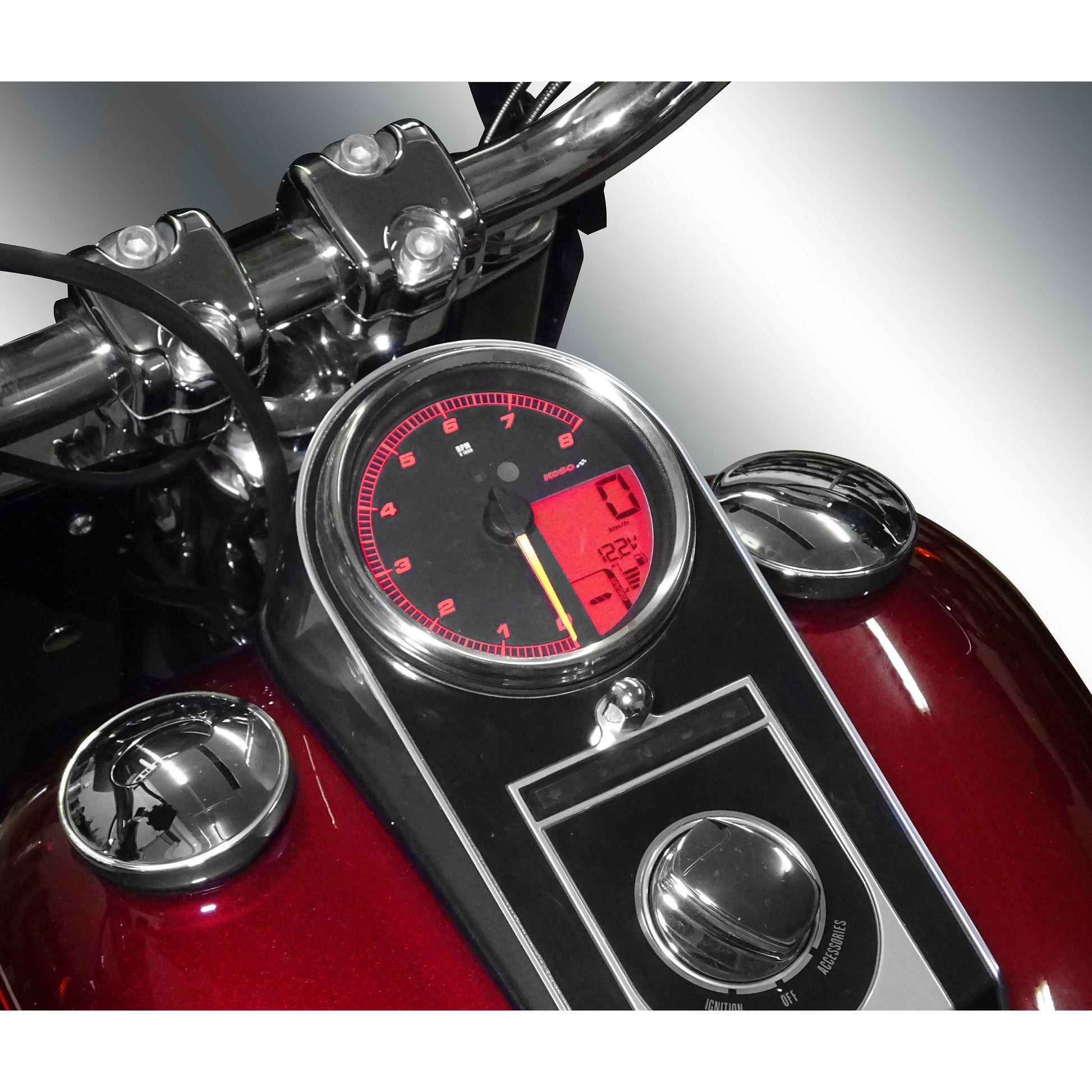 Koso Hd 05 4.5" Gauge Chrome Bezel, Pre Canbus