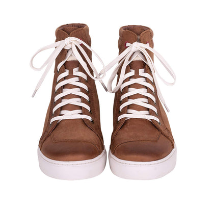 Indian Motorcycle Men's Leather Boyd Sneaker, Brown - 12