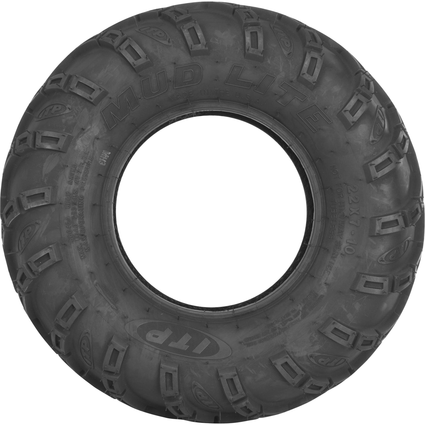 Tire Mud Lite Sp Front 22x7 10 Lr225lbs Bias