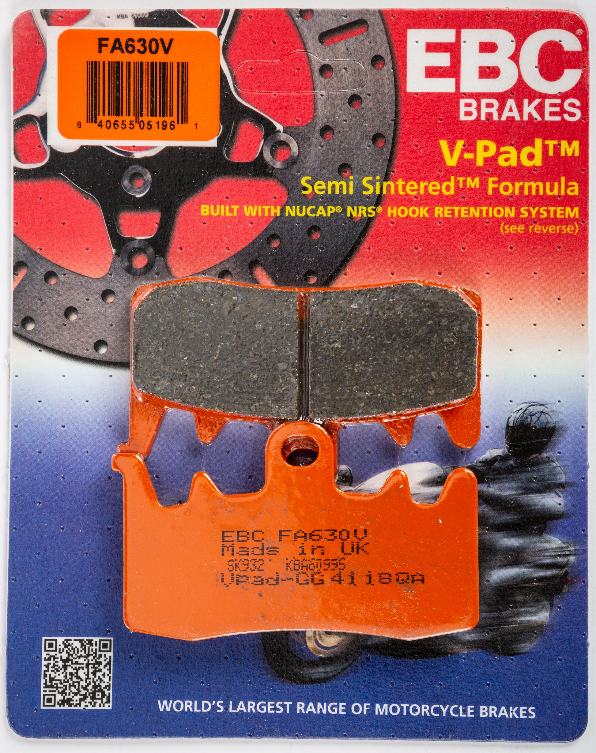 Brake Pads Fa630v Semi Sintered V Series