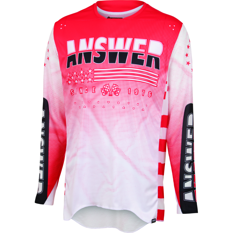 Answer A22.5 Elite Rev Jersey White/Red Youth - Small