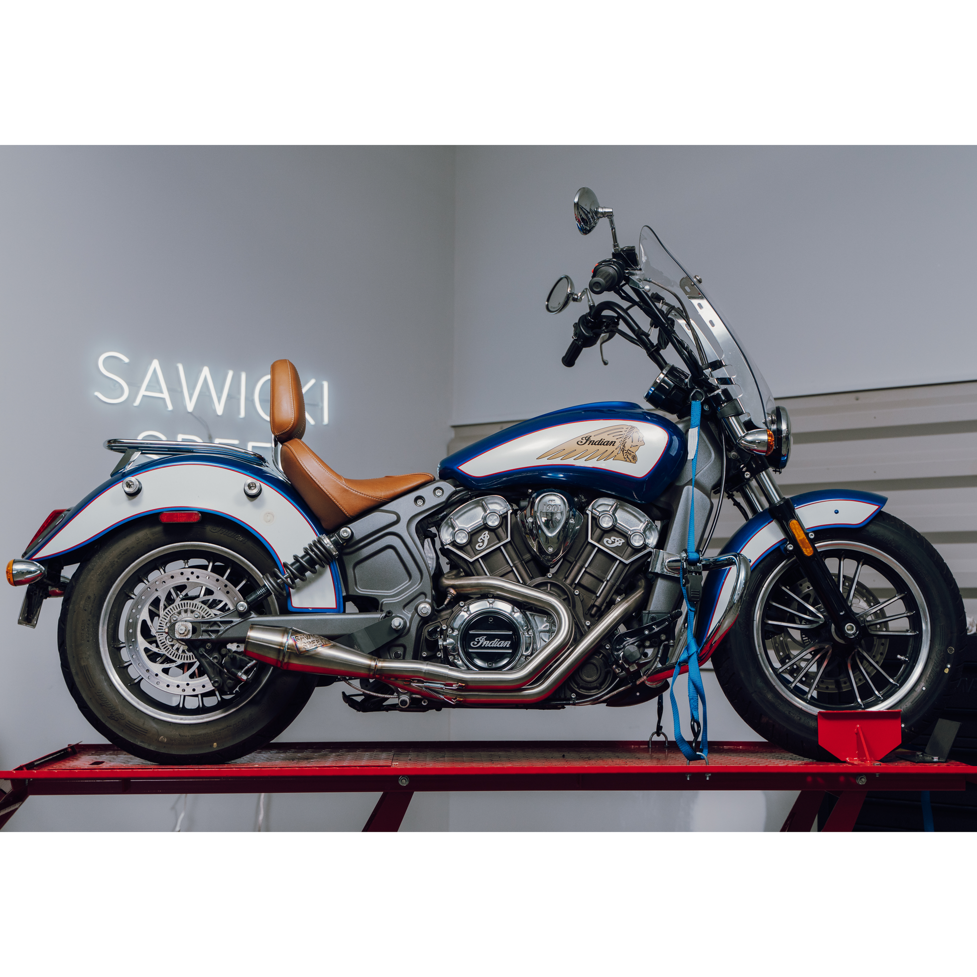 Indian Scout Shorty Cannon Brushed Ss