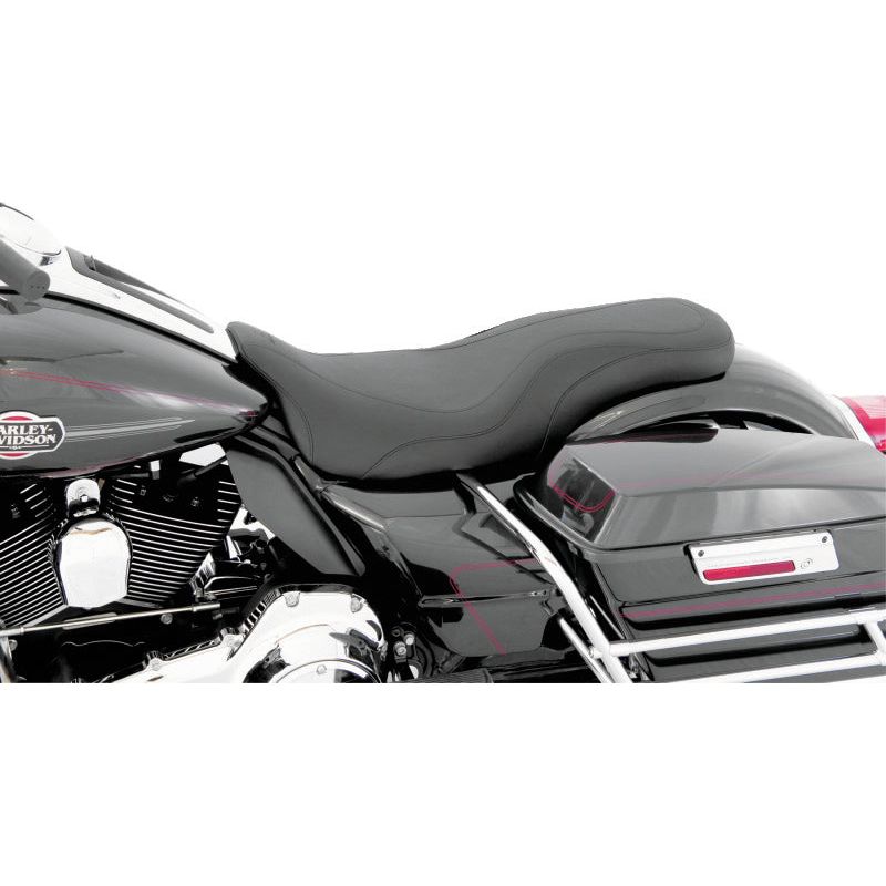 Mustang 08-21 Harley Electra Glide Std,Rd Glide,Rd King,Street Glide DayTripper 1PC Seat - Black