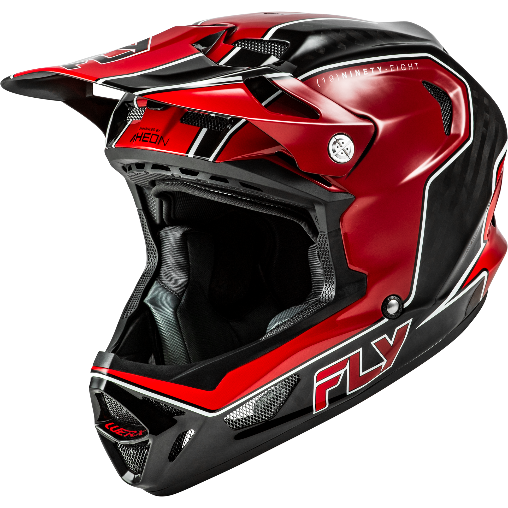 Werx R Flow Carbon Helmet Black Carbon/Red Xl