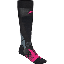 Snow Heavyweight Wool Sock Black/Pink Lg/Xl