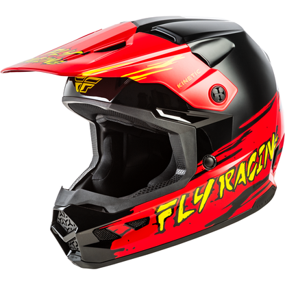 Youth Kinetic Surge Helmet Black/Red/Yellow Ys