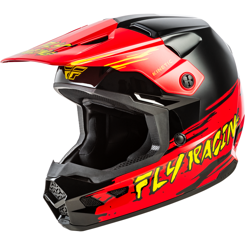 Youth Kinetic Surge Helmet Black/Red/Yellow Ym