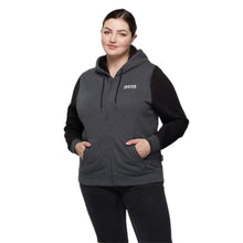 Indian Motorcycle Women's Charcoal Black Contrast Hoodie, Gray