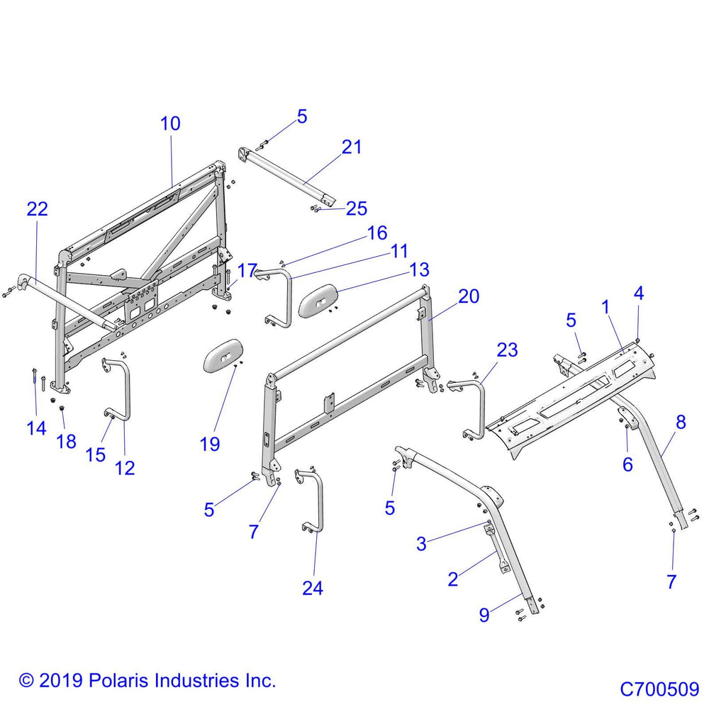 
                      
                        Polaris Off Road Cab Frame Weld, Rear, Right, Matte Black, Genuine OEM Part 1023339-458, Qty 1
                      
                    