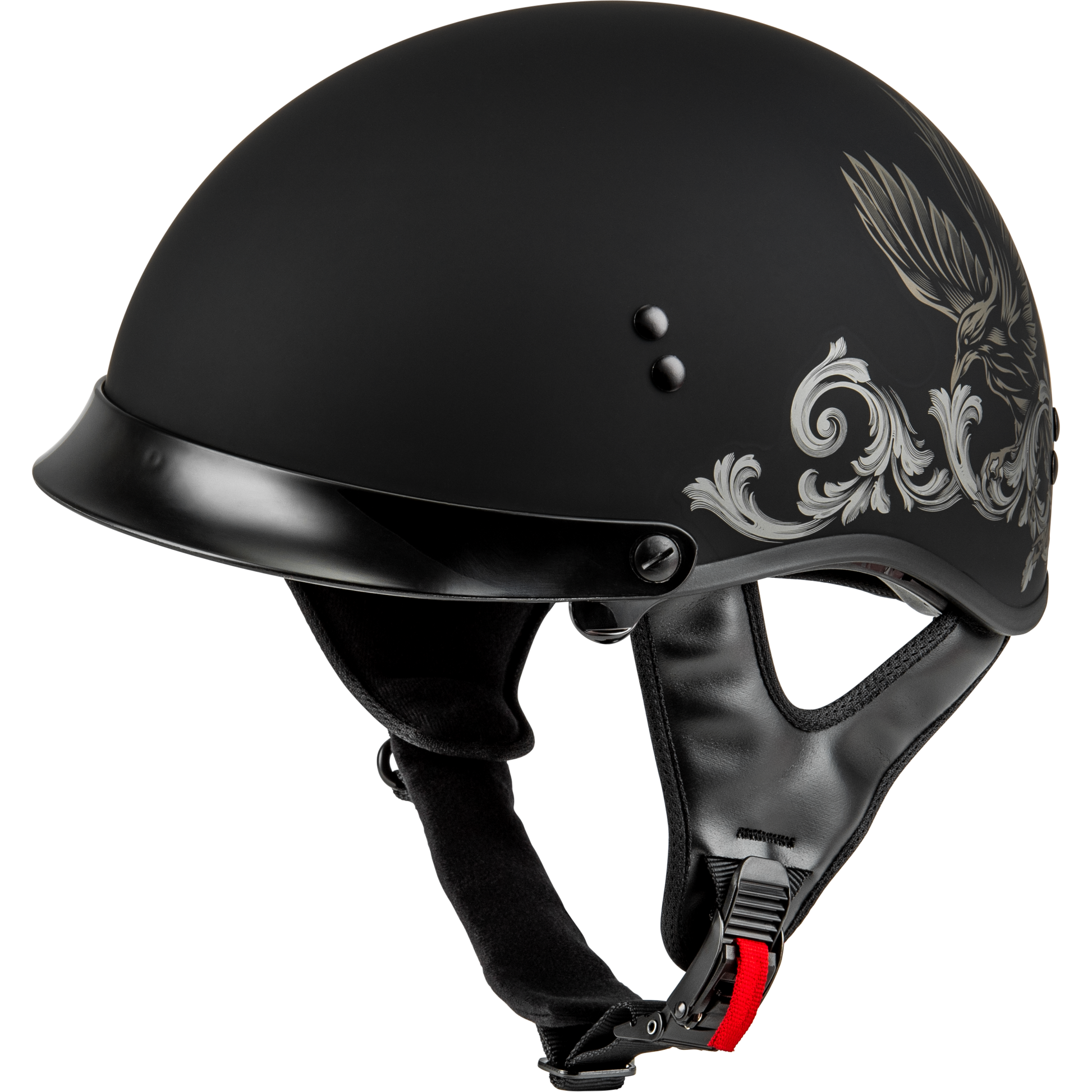 Hh 65 Corvus Helmet W/ Peak Matte Black/Tan Xl