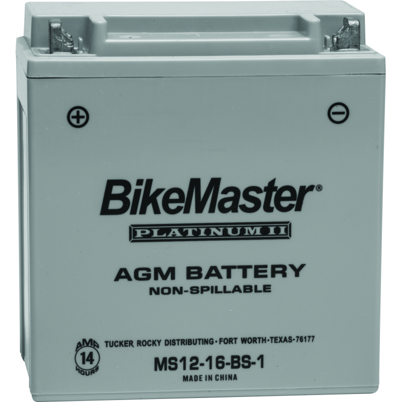 BikeMaster AGM Battery - MS12-16-BS-1