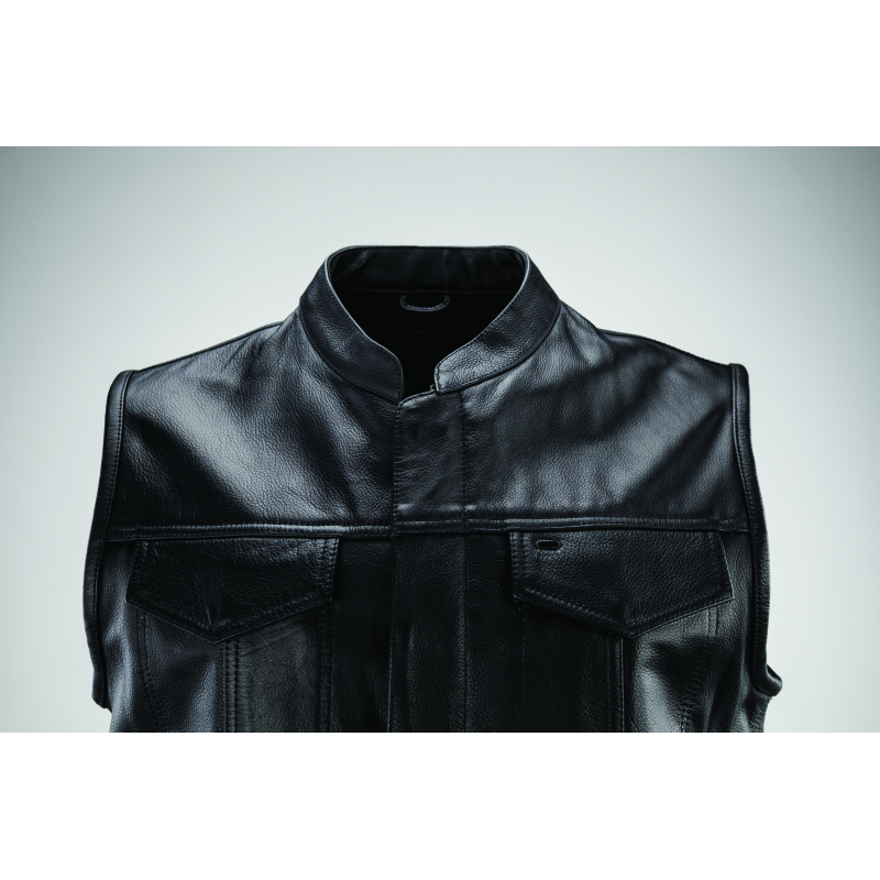 Kuryakyn Leather By River Road Vandal Club Vest Black - Small